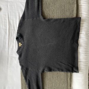DONNI. Charcoal Crew Neck Sweater